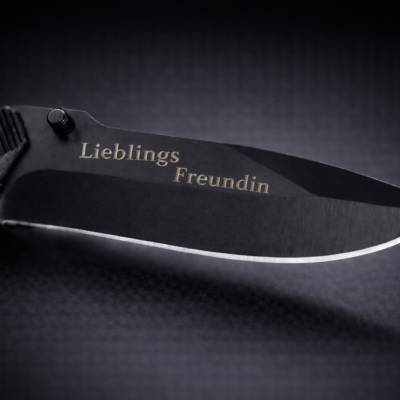 Personalisiertes Taschenmesser "LieblingsFreundin" – Geschenk für Frauen mit Gravur & persönlichem Wunschtext