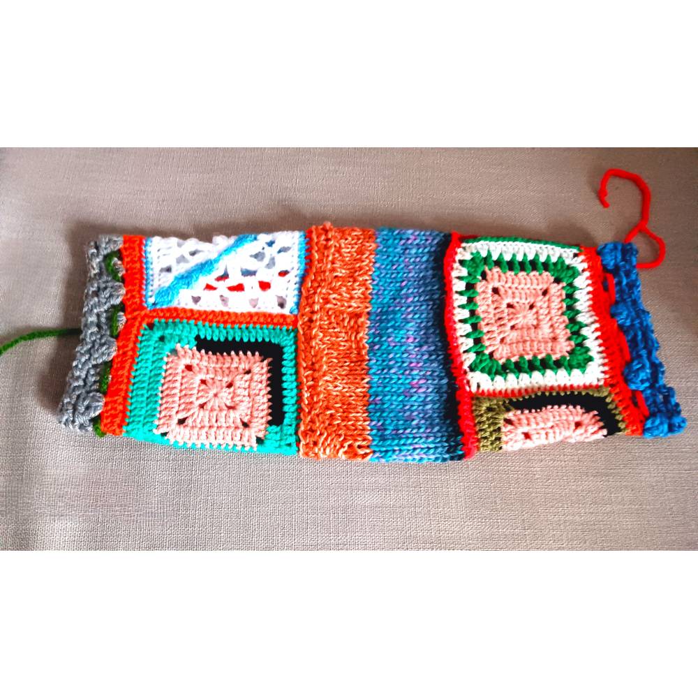 Gehäkelte Kissenhülle Gestrickt 20 x 40 Dekokissen Sofakissenbezug Nackenrolle Zugluftstopper Fenster