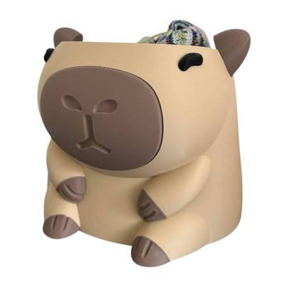 Garnschale Capybara beige | 3D-gedruckt | nachhaltiger Wollhalter aus PLA