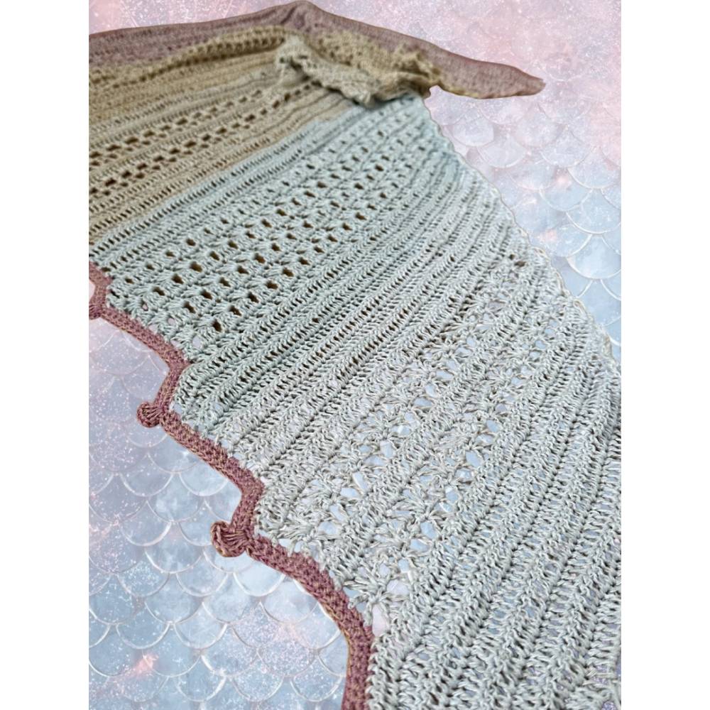 Drachenschwanzschal häkeln: Mustermix Anleitung für Evas Jahr 2025 Bild 6