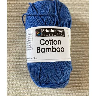 Wolle „Cotton Bamboo“ von Schachenmayr, Baumwollgarn mit Viskose in blau