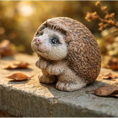 Igel aus Keramik - Deko Sammelfigur - Handarbeit