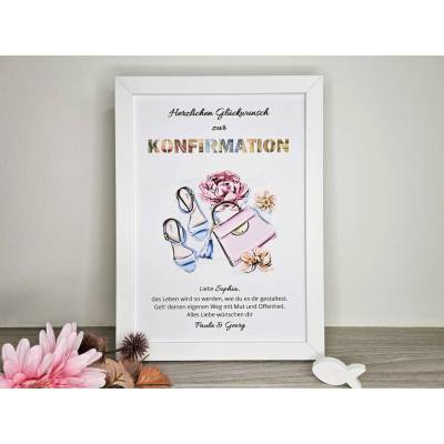 personalisiertes Geldgeschenk zur Konfirmation, Kommunion, Jugendweihe - Motiv Beauty