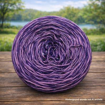 Bobbel Nr. 33 - je 50 % Baumwolle/Polyacryl und Glitzerfaden - 4 fädig - 1000 mtr.