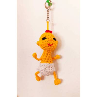 Schlüsselanhänger Baby Tasche  Gehäkelter Taschenbaumler Geschenkanhänger Babyparty