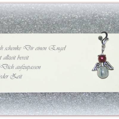 10 x Engelchen Gastgeschenk, Give Away, Engel mit Kärtchen Spruch