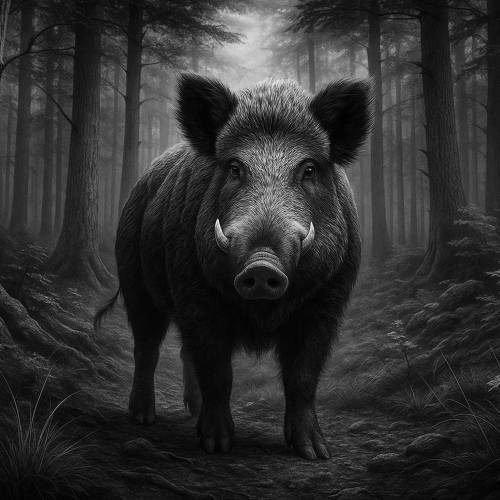 Bilddateien für Lasergravur „Wildschwein“   Schiefergravur Download Wald Jagd Tiere Slate Laserdatei