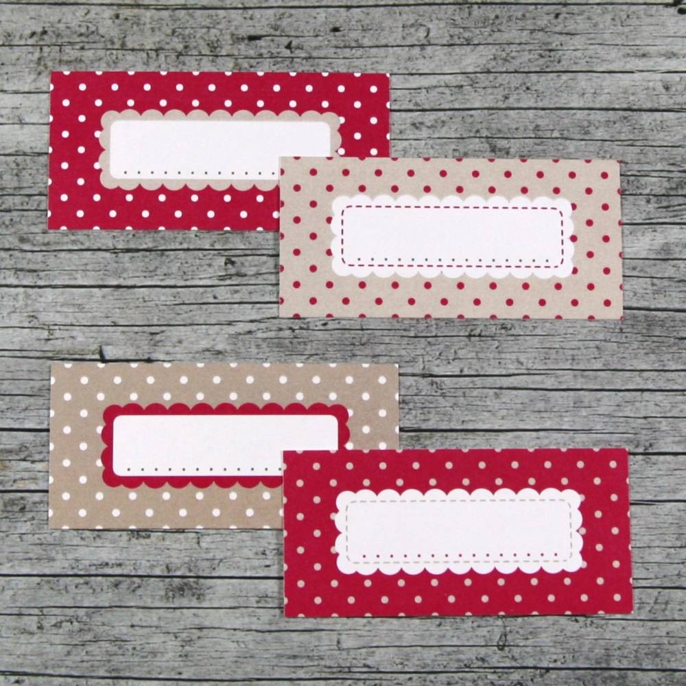 Einmachetiketten **bEErig3** von ZWEIFARBIG 20 Stück gummiertes Papier Etiketten Aufkleber Sticker Dots