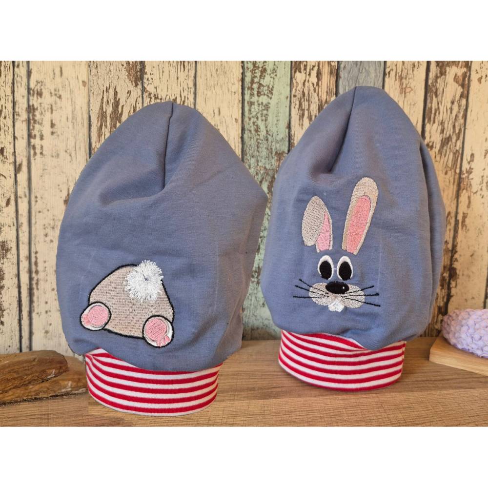 Osterhase vorne / hinten – Kostenlose Stickdateien für 10x10 cm Bild 1