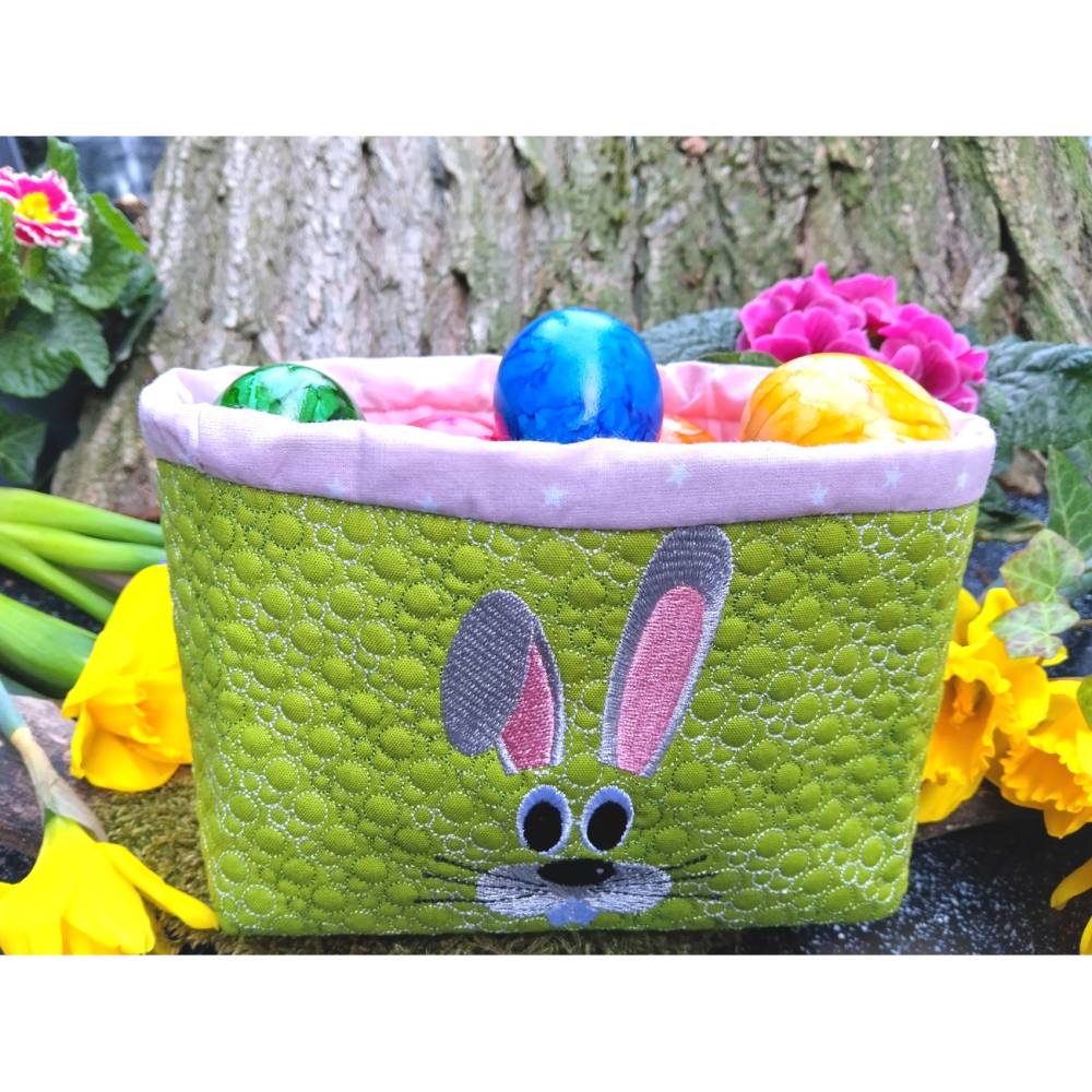 Osterhase vorne / hinten – Kostenlose Stickdateien für 10x10 cm Bild 2