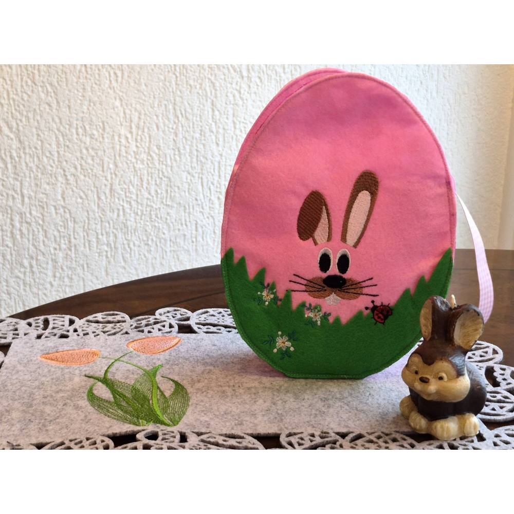 Osterhase vorne / hinten – Kostenlose Stickdateien für 10x10 cm Bild 4