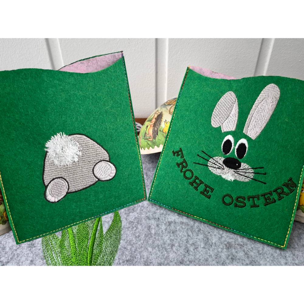 Osterhase vorne / hinten – Kostenlose Stickdateien für 10x10 cm Bild 8