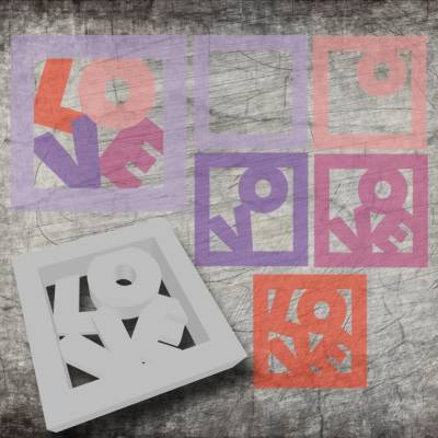 *Love * 3D Druck-, Laser und Plotterdatei