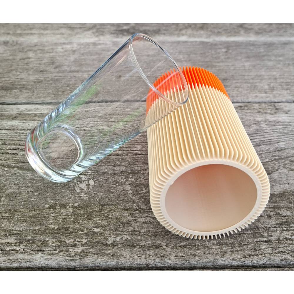 Die Feine Klein Vase 3D Druck Glaseinsatz Moderne Vase die-feine-klein-vase-3d-druck-glaseinsatz-moderne-vase