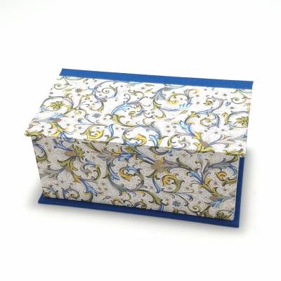 Handgefertigte Schachtel mit Klappdeckel – Ranken – Geschenkbox 13,5 x 8,0 x 5,8 cm für Taschentücher & kleine Geschenke