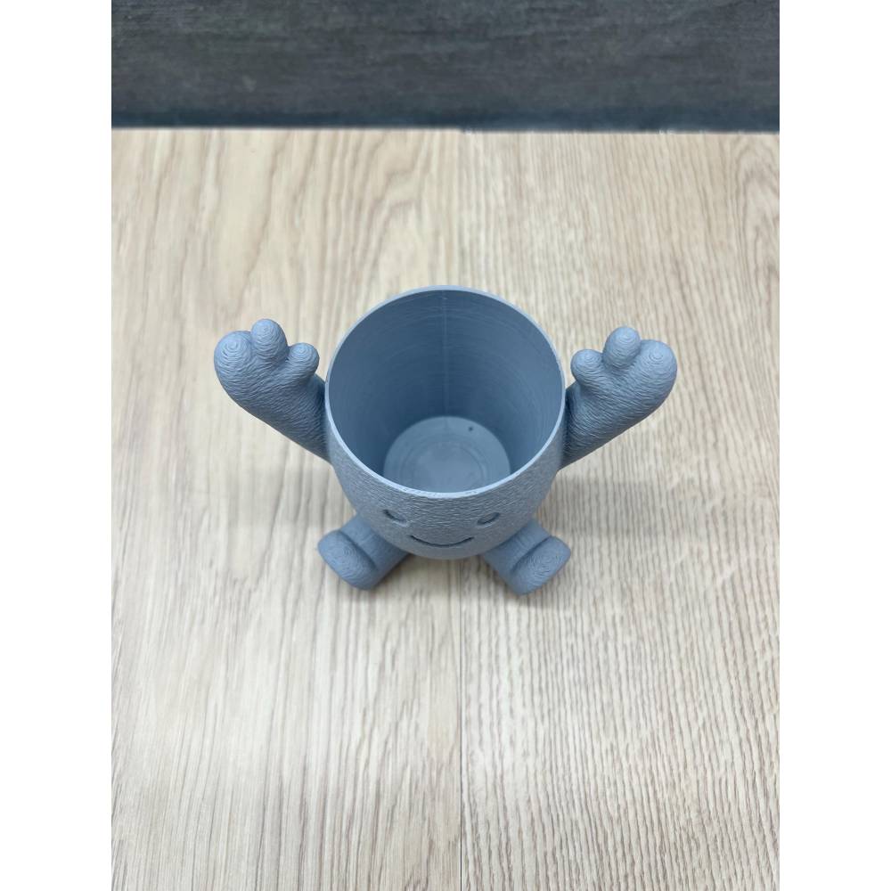 Niedlicher 3D-Blumentopf mit Gesicht | Lustige Pflanztopf-Figur fr  Sukkulenten | Fensterbank & Wohnzimmer Deko | Perfek