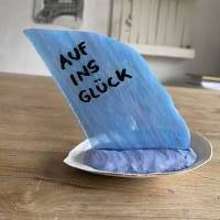 Kleines Segelboot mit Botschaft, Sprüche, Geschenk oder Dekoratives, Segelschiff