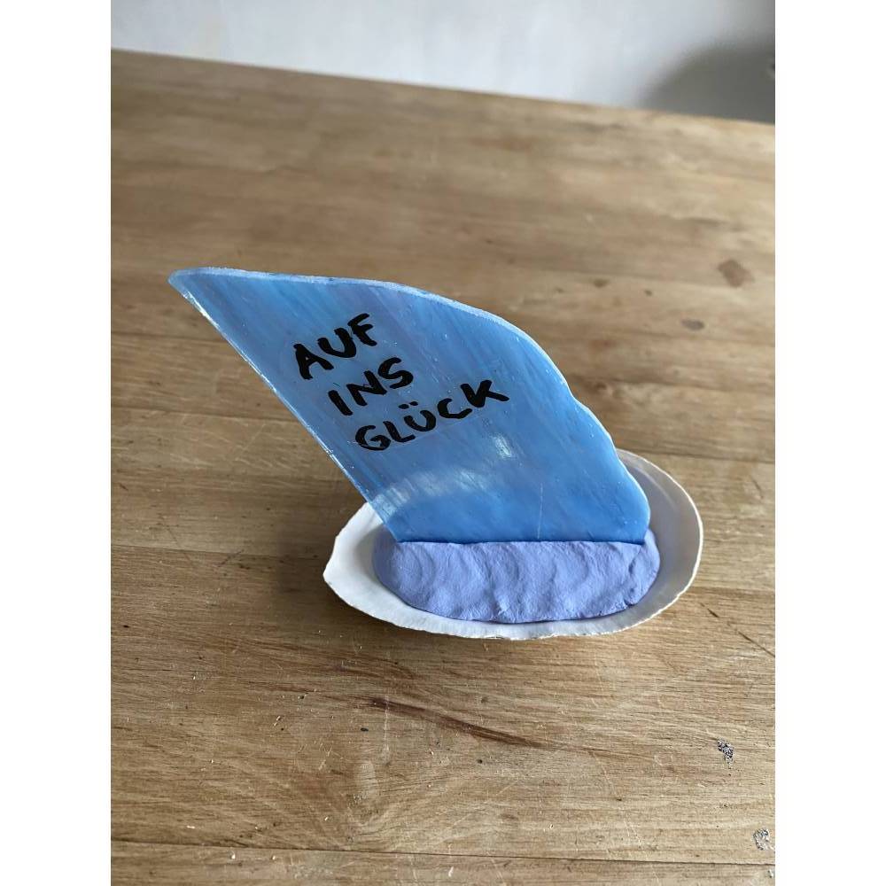 Kleines Segelboot mit Botschaft, Sprüche, Geschenk oder Dekoratives, Segelschiff Bild 8