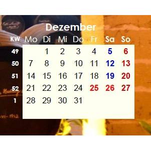 Jahreskalender 2026 auf einen Blick - Sherryfässer PDF – DIN A4 zum Ausdrucken Bild 7