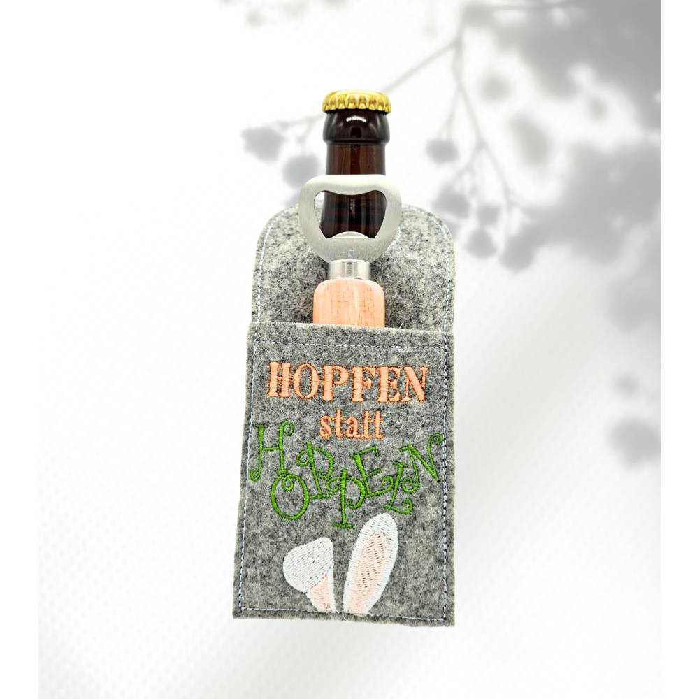 Stickdatei Ostern für Flaschenöffner Tasche Bild 2
