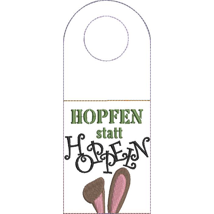 Stickdatei Ostern für Flaschenöffner Tasche Bild 3