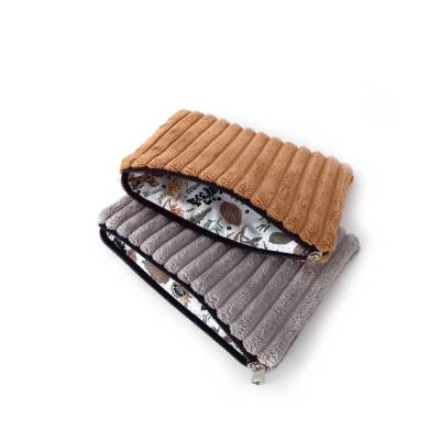 Kleines Hygiene-Etui aus Cordstoff, Periodentasche, Mini Kosmetiktasche, Geldbeutel, Organizer, Kopfhörer, Farbausw