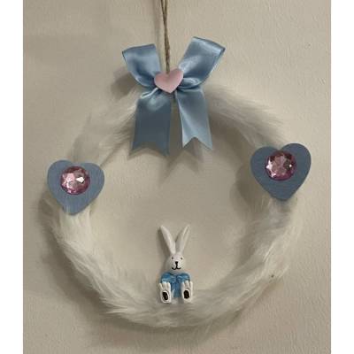 Süße Osterdeko, Kranz, Tür, Wand, etc. Durchmesser ca 17 cm