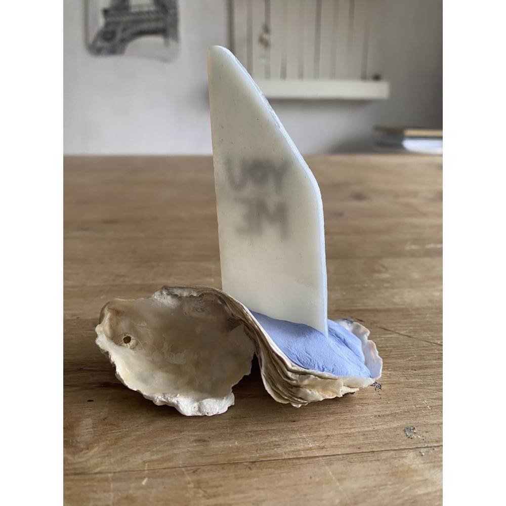 Muschelschiff You & me, Geschenk für Verliebte, Segelboot mit Spruch, kleines Mitbringsel Bild 3