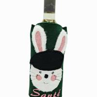 Stickdatei Weinmanschette mit Hase Sante