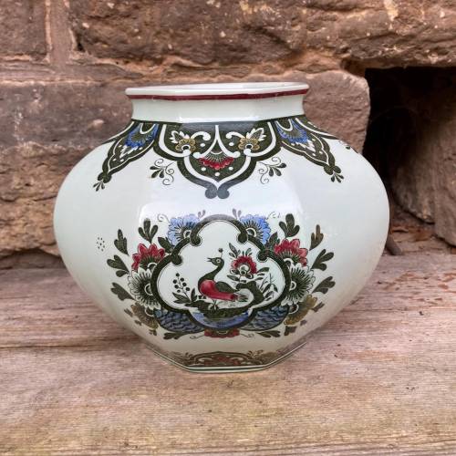 große Paon Vase achteckig Villeroy & Boch Vintage