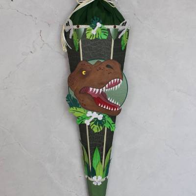 Schultüte Dinosaurierkopf „T-Rex“ 85 cm 6-eckig