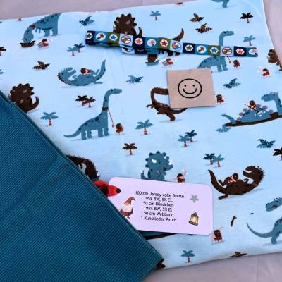 Nähpaket, Stoffpaket,  Baumwolljersey, Bündchen, Zubehör