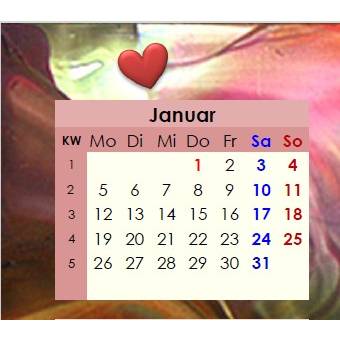 Jahreskalender 2026 auf einen Blick – Akustik, PDF – DIN A4 zum Ausdrucken Bild 2