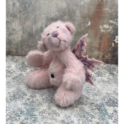 Bärino Bär Primavera 9 cm – Künstlerbär, handgefertigt, Unikat