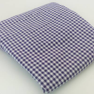 Stoffrest Karo, blau weiß kariert, Baumwolle, 3,6 m, Stoffcoupon