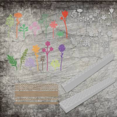 *Steckblumen * 3D Druck-, Laser und Plotterdatei