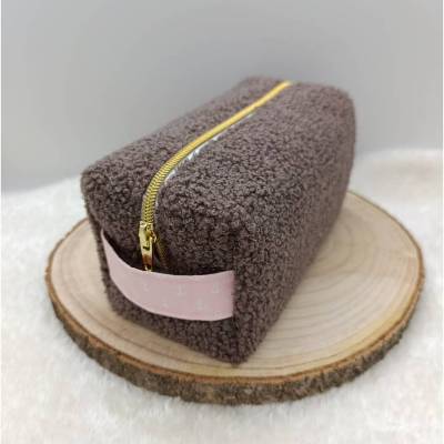 Cozy Bag - Kosmetiktasche - Tasche - aus Teddystoff *Anker