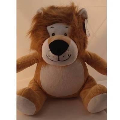 Löwe Lion Bestickung mit Wunschtext 42 cm bestickt verschiedene Texte möglich