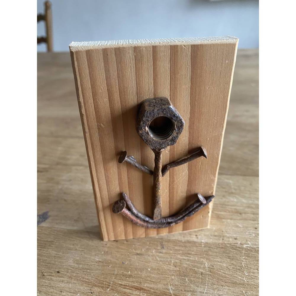 Kleines Holzschild mit Anker, Upcycling, Spruchschild, kleines Geschenk, Home Deko Bild 10