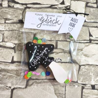 Glücksbringer to go - Handgemachter Pilz aus Keracraft – Das Mitbringsel für Prüfung, Job & Birthday!