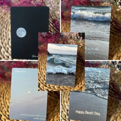 „Beach Cards“ - Postkarten mit Meer-Motiven und motivierenden Texten