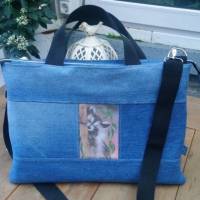 Reservierung für Silvia. Laptoptasche Waschbär