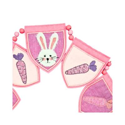 Stickdatei Wimpel mit Hase ITH