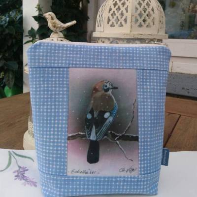 Kosmetiktasche Eichelhäher-Gemälde Vogelmalerin-Unikat