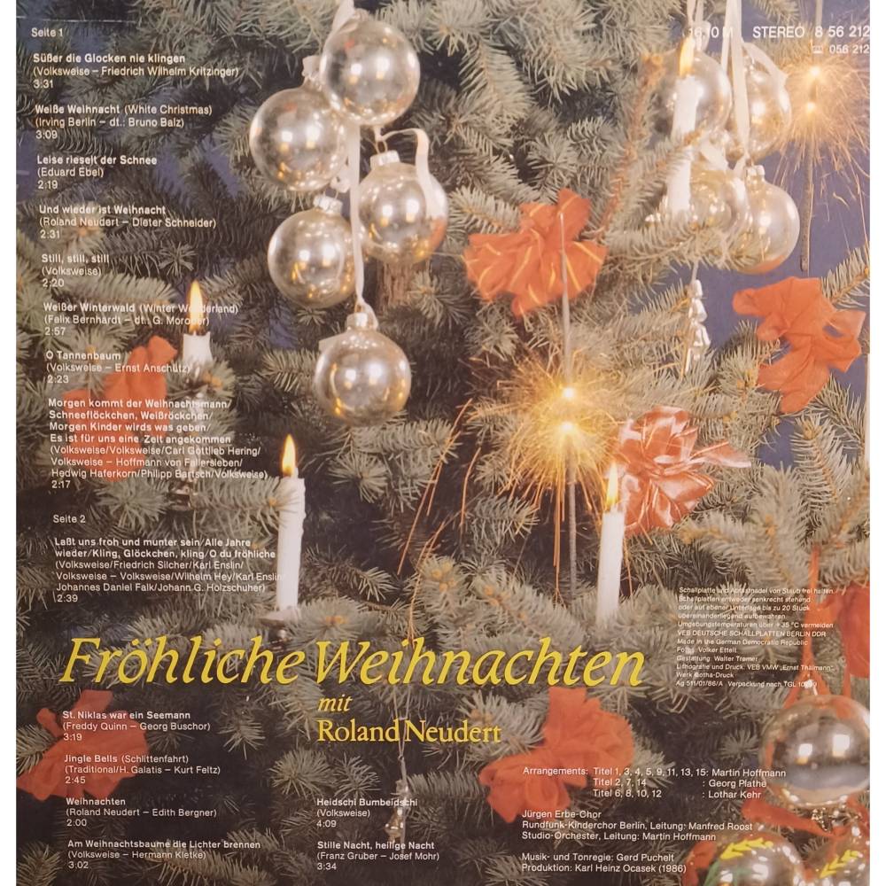 LP   Fröhliche Weihnachten mit Roland Neudent - Amiga  1986  - Bild 2