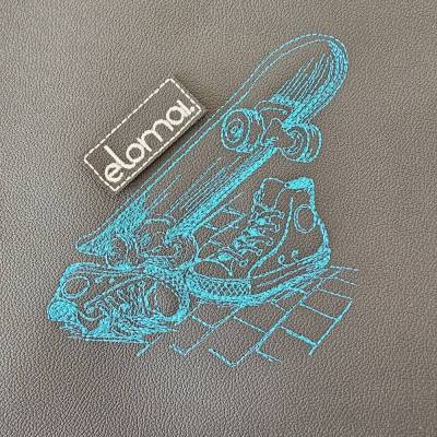 Doodle-Stickdatei Skateboard Sketch in 4 Größen - Cool und Modern für Skater oder Teenager 