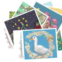 Kaplans Klappkarten: Eine Blume namens... (Set mit 8 Karten, 120 x 170 lang)