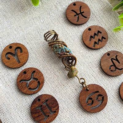 Dreadschmuck Dreadsis Tierkreiszeichen | Handgebogene Spirale aus Kupfer mit deinem Sternzeichen