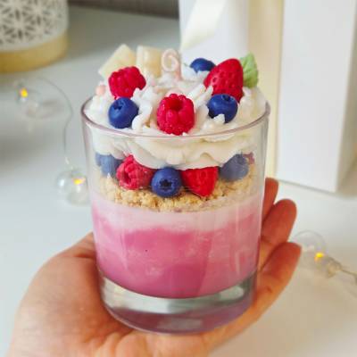 Muttertag Geschenk – Duftkerze Berry Vanilla im Glas aus Sojawachs