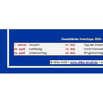Jahreskalender 2026 auf einen Blick – mit der Zipfelmütze PDF – DIN A4 zum Ausdrucken Bild 5